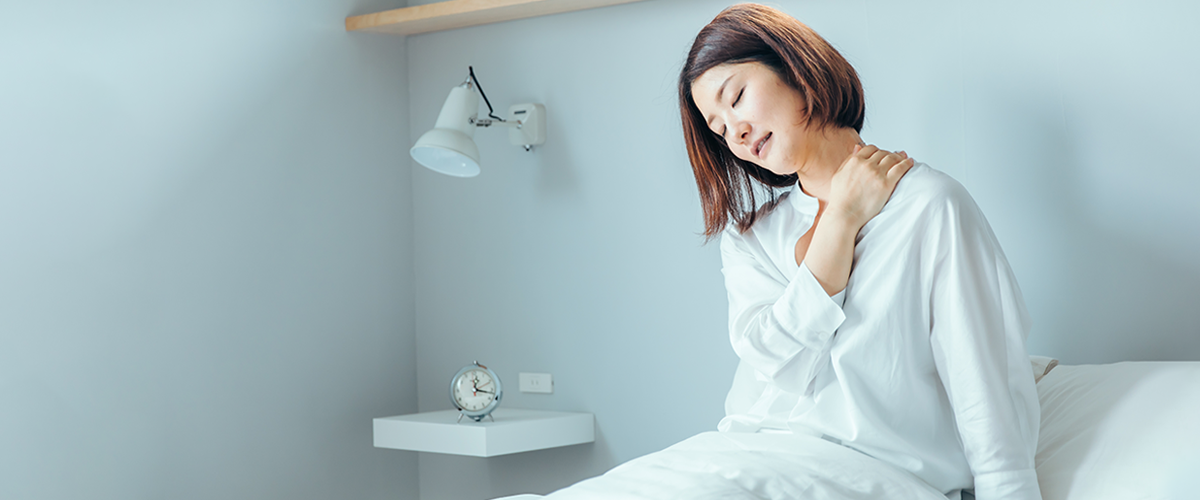 肩こりの女性