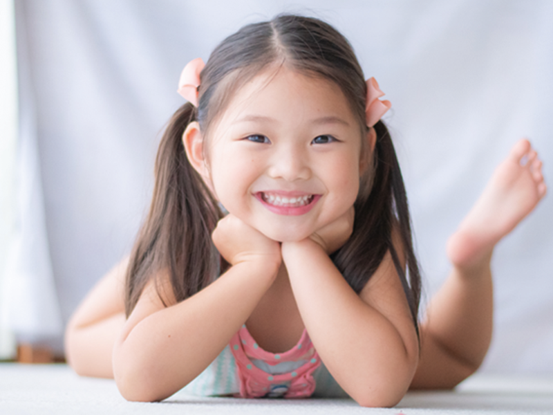 笑顔が素敵な女の子