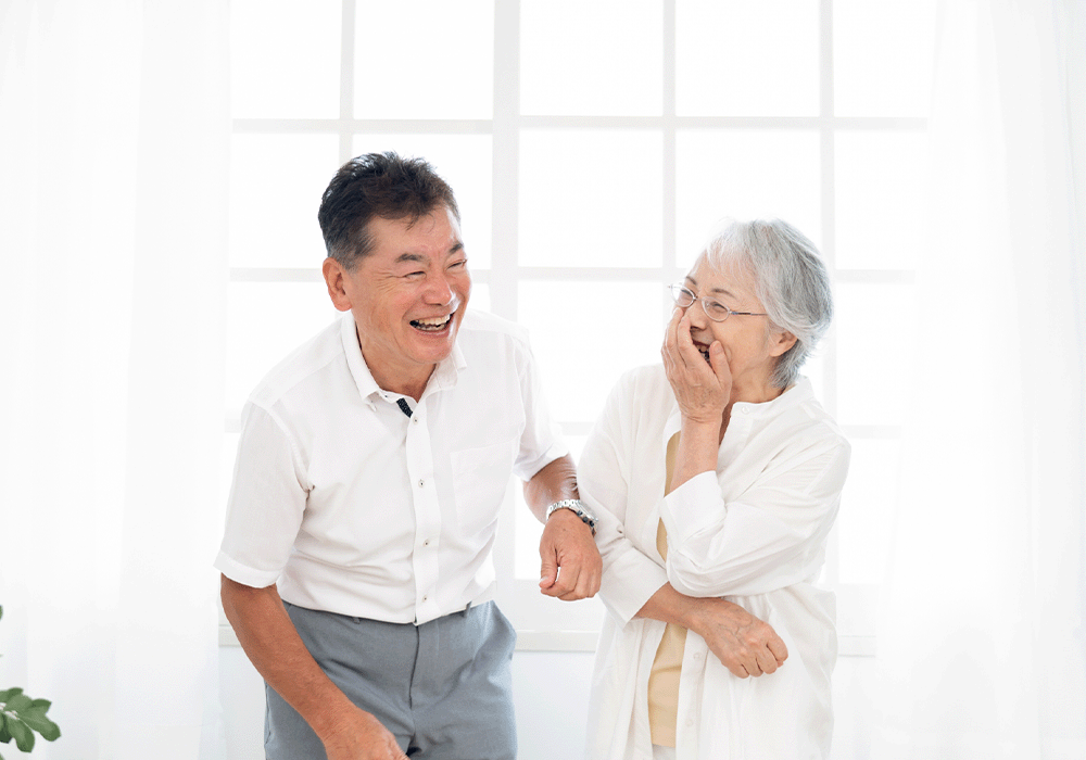 笑顔のシニア
